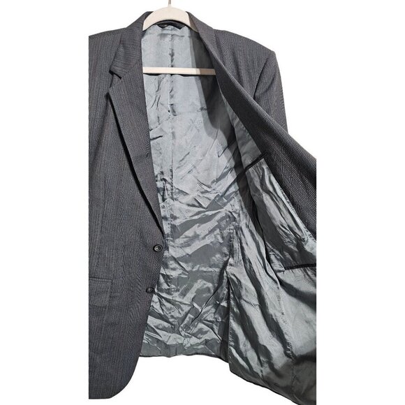 Nino Cerruti Rue Royale blue gray check blazer 38R Waist - Picture 2 of 9